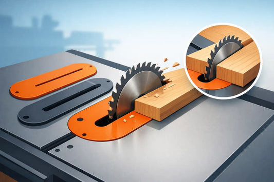Zaagtafel insert zonder splinters kiezen