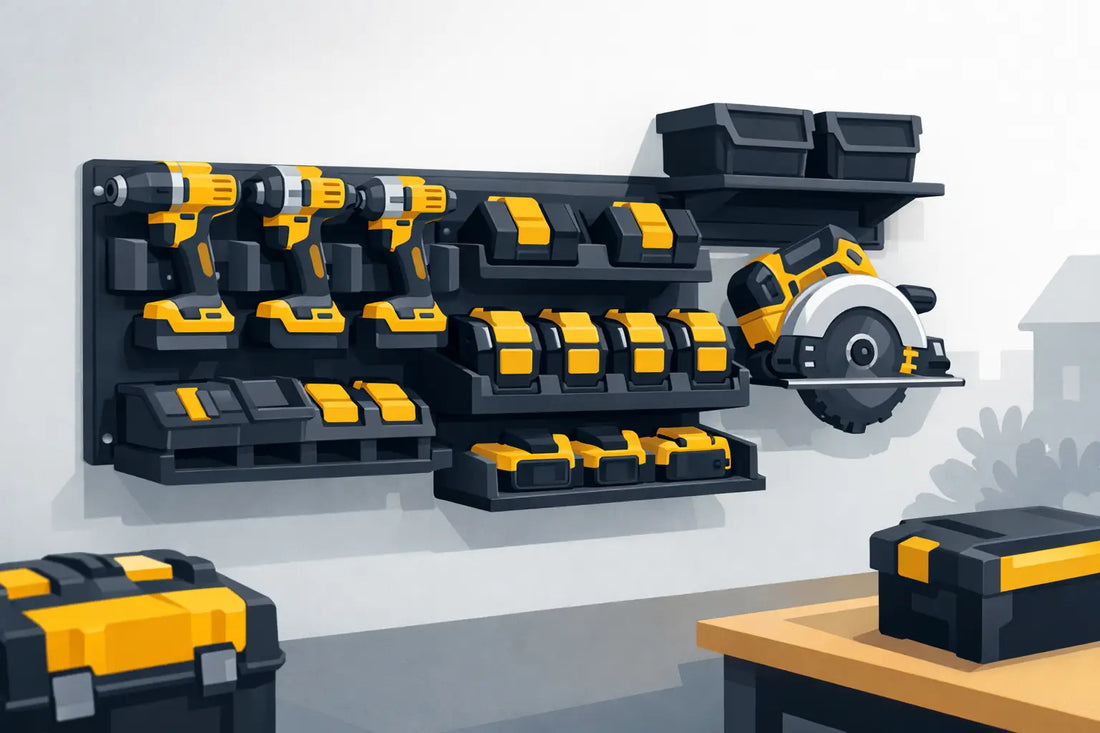 Gids voor DeWalt accu wandopslag