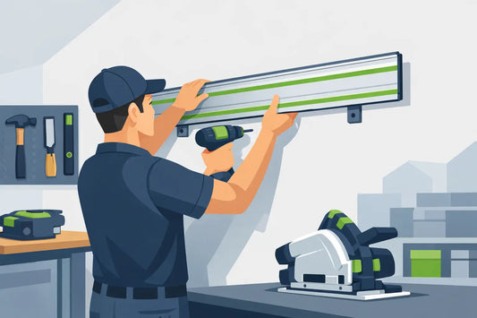 Festool geleiderail ophangen zonder gedoe
