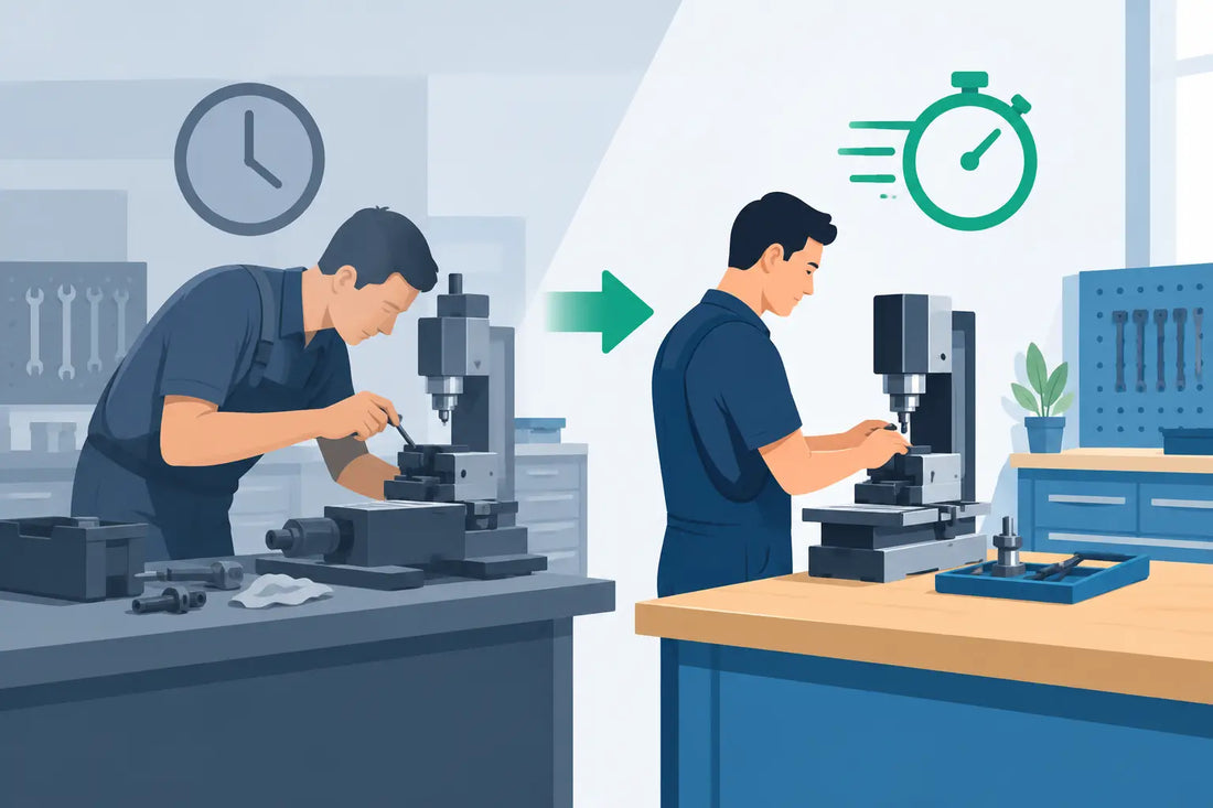 Praktijkcase sneller machine instellen op de werkbank