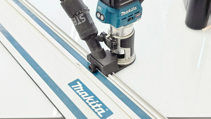Makita railadapter bovenfrees met stofafzuiging