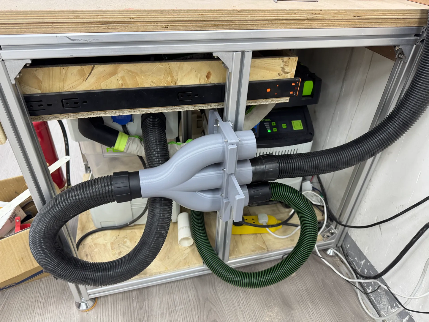 Festool stofafscheider vierwegklep 58 mm – stofafzuig verdeler