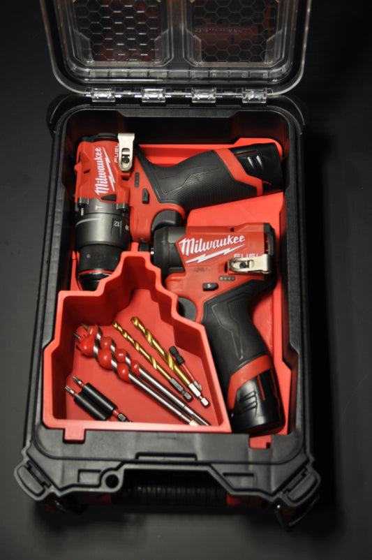 Milwaukee Packout insert voor M12 Boormachine & Slagschroevendraaier FDD2-0/FPD2-0 & FID2-0