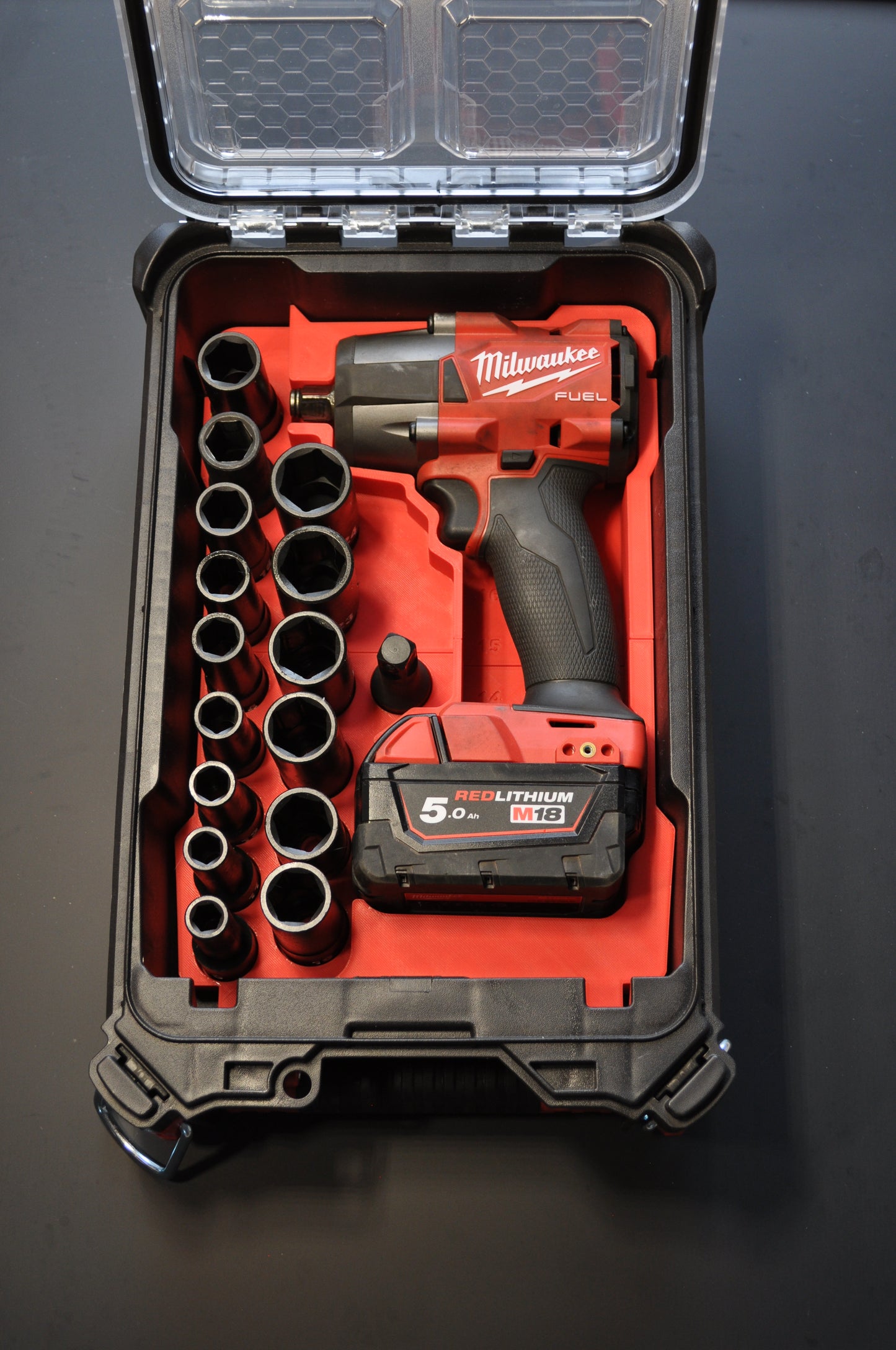 Milwaukee Packout insert voor M18 Slagschroevendraaier Mid-Torque FMTIW2F12-0/FMTIWPF12-0