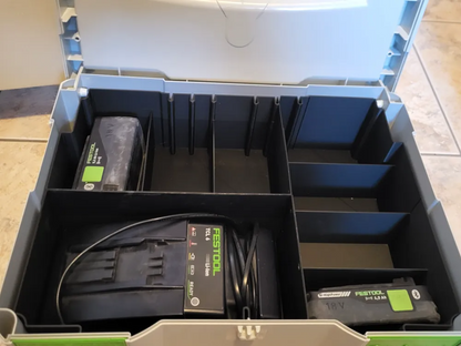 Systainer Insert voor Festool lader en accu's
