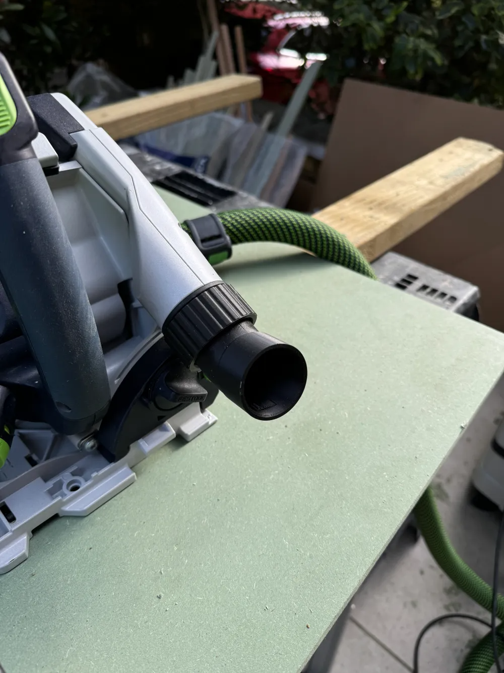 Festool TS55, TSC55, HK55, HKC55 stofafzuigadapter – hoekverandering